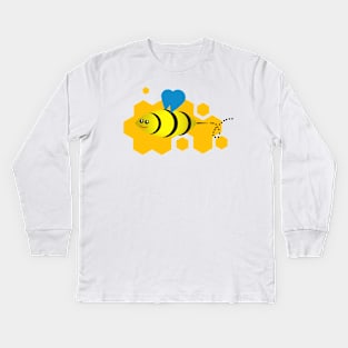 Bee cute Kids Long Sleeve T-Shirt
